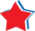 Star Tri- Color Super Cut-Outs - 098497099010