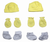 Bambini Cap, Booties and Mittens Layette Set - 763276256280