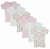 Bambini Girls Pastel Variety Short Sleeve Lap T-shirts  Variety Pack - 763276254842