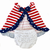AnnLoren Baby and Big Girls 4th of July Swing Tank Top with Ruffle Trim and Bow - 633632256615