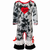 AnnLoren Baby Girls Tie Dye Heart Long Sleeve Romper Valentine's Day - 788679288984