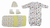 Bambini Gown, Cap Booties and Washcloths - 7 Piece Set - 763276258741