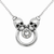 Siamese Skull Necklace with 5.2 mm Crystal - 734130261634