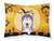 Carolines Treasures, Inc Halloween With Dog Fabric Standard Pillowcase, White with Artwork, Moisture Wicking                            
