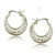 Silver Tribal look Filigree Hoop Earrings For World Traveller - 702921575130