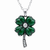 Four Leaf Clover with Swarovski Crystals Necklace - 734130260835