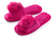 Pupeez Girl's Lovely Velvet Pom-pom Open Toe Kids House Slides Slipper - 049108884609