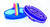 TUFFRIDER BODY BRUSH WITH RAINBOW HANDLE - 810064131431