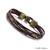 Gemini Twin Bracelets in Genuine Leather and Antique Metal Finish - 740016240815