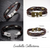 Gemini Twin Bracelets in Genuine Leather and Antique Metal Finish - 740016240815