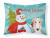Snowman with Dog Fabric Standard Pillowcase - 638508136152