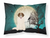 Caroline?s Treasures Spooky Halloween Dog Fabric Pillowcase, Standard Size, White