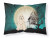 Carolines Treasures, Inc Halloween Scary With Dog Fabric Standard Pillowcase, White, Standard, Halloween Night