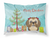 Carolines Treasures Christmas Tree and Dog Fabric Standard Pillowcase, White, Moisture Wicking Clean