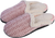 Roxoni Memory Foam Slippers for Women - Fuzzy Cozy Indoor/Outdoor Slides - Fluffy Slip On Shoes Womens House Slippers with Plush Heels and Anti-Skid Rubber Sole - 049108917622