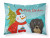 Carolines Treasures Snowman with Dog Pattern Standard Pillowcase, Breathable Moisture-Wicking Fabric
