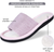 ROXONI Women's Soft Open Toe Slide Slippers, Indoor Outdoor Rubber Sole - 049108995283