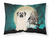 White Moisture-Wicking Standard Pillowcase with Scary Halloween Dog Design ? Caroline?s Treasures