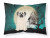 White Moisture-Wicking Standard Pillowcase with Scary Halloween Dog Design ? Caroline?s Treasures