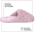 ROXONI Women Slipper Cozy Memory Foam, Indoor Outdoor Rubber Sole - 491089957653