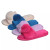 Pupeez Girl's Lovely Velvet Pom-pom Open Toe Kids House Slides Slipper - 049108884606