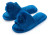Pupeez Girl's Lovely Velvet Pom-pom Open Toe Kids House Slides Slipper - 049108884606