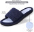 ROXONI Women's Soft Open Toe Slide Slippers, Indoor Outdoor Rubber Sole - 049108995238