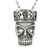 Royale - two piece crown and skull Necklace - 734130259631