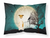 Carolines Treasures, Inc Halloween Scary With Dog Fabric Standard Pillowcase, White with Artwork, Limited Edition, Moisture Wicking