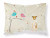 Carolines Treasures, Inc Christmas Presents between Friends Dog Fabric Standard Pillowcase, White - Moisture Wicking