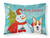 Snowman with Dog Fabric Standard Pillowcase - 638508136411