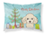 Carolines Treasures, Inc Christmas Tree and Dog Fabric Standard Pillowcase, White Back, Moisture Wicking Soft