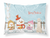 Carolines Treasures Merry Christmas Carolers Dog Fabric Standard Pillowcase, Standard, Moisture Wicking Santa Approved