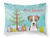 Carolines Treasures, Inc Christmas Tree and Dog Fabric Standard Pillowcase, White Back Design, Moisture Wicking Material Breathable