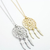 BELIEVE The Dream Catcher Necklaces In Yellow And White Gold Plating - 740016243816