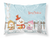 Carolines Treasures Merry Christmas Carolers Dog Fabric Standard Pillowcase, White Back, Moisture Wicking Cozy Design