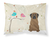 Caroline's Treasures Christmas Presents between Friends Dog Fabric Standard Pillowcase, White Back, Moisture Wicking Material