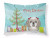 Carolines Treasures Christmas Tree and Dog Fabric Standard Pillowcase, Moisture Wicking, White Design Freshness