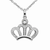 Sparkling Crown Necklace - 734130261221