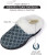 Roxoni Womens Cozy Memory Foam Slippers, Fuzzy Warm Faux Fur, Indoor Outdoor Rubber Sole - 491089957727
