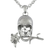 Memento Mori - Skull with Rose Necklace - 734130257552