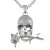 Memento Mori - Skull with Rose Necklace - 734130257552
