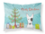 Carolines Treasures, Inc Christmas Tree and Dog Fabric Standard Pillowcase, White with Artwork, Moisture Wicking Artful