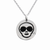 Cool Skull Emoji Necklace With Swarovski Crystal - 734130260880