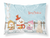 Carolines Treasures, Inc Merry Christmas Carolers Dog Fabric Standard Pillowcase, White, Moisture Wicking Frosty Nights