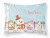 Carolines Treasures, Inc Merry Christmas Carolers Dog Fabric Standard Pillowcase, White, Moisture Wicking Winter Cheer