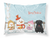Carolines Treasures, Inc Merry Christmas Carolers Dog Fabric Standard Pillowcase, White, Holiday Glow, Moisture Wicking