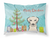 Carolines Treasures Christmas Dog Fabric Pillowcase, White, Standard Size, Cooling Moisture-Wicking Material