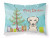Carolines Treasures Christmas Dog Fabric Pillowcase, White, Standard Size, Cooling Moisture-Wicking Material