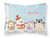 Carolines Treasures Merry Christmas Carolers Dog Fabric Standard Pillowcase, Moisture Wicking, Cozy Nights